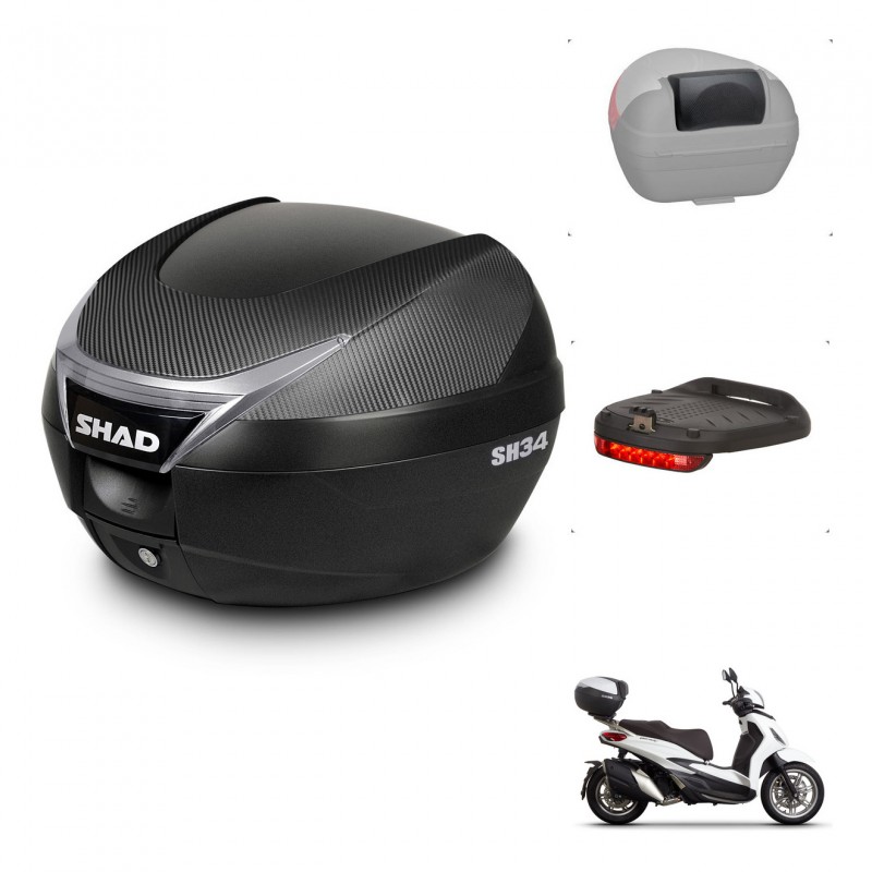SHAD Baul SH34 + soporte montaje accesorios KIT-440917