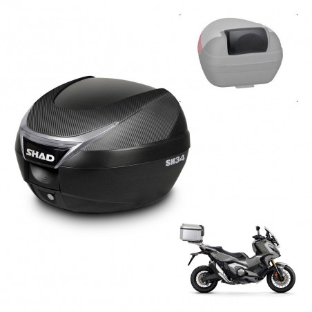 SHAD Trunk SH34 + mounting bracket backrest KIT-440940