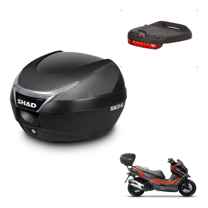 SHAD Baul SH34 + soporte montaje luz de freno KIT-440943