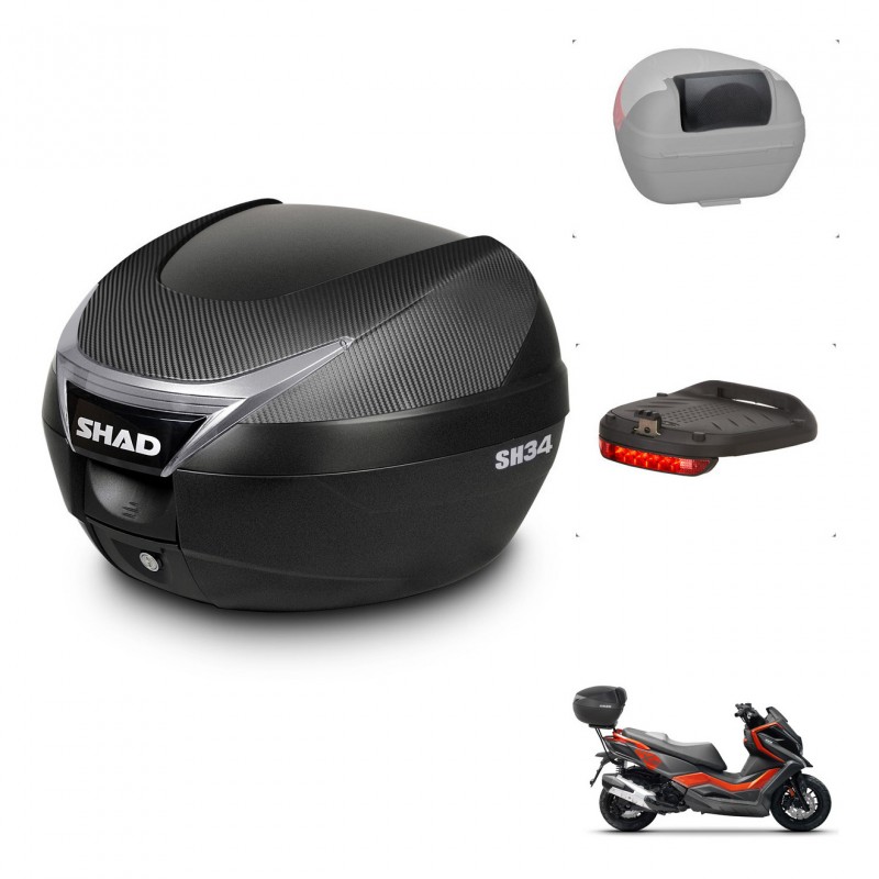 SHAD Baul SH34 + soporte montaje accesorios KIT-440945