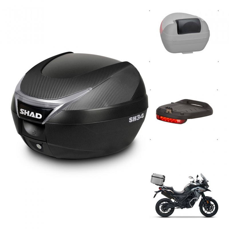 SHAD Baul SH34 + soporte montaje accesorios KIT-440965