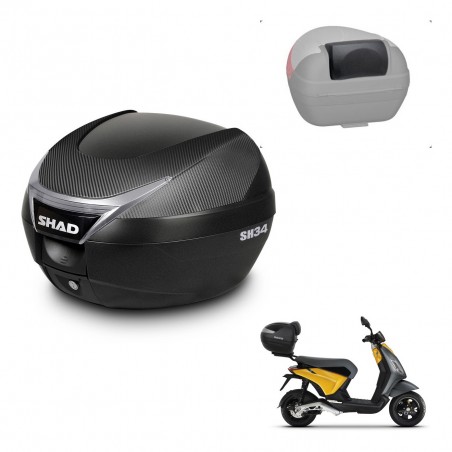 SHAD Baul SH34 + soporte montaje respaldo KIT-440968