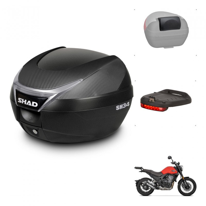 SHAD Baul SH34 + soporte montaje accesorios KIT-440981