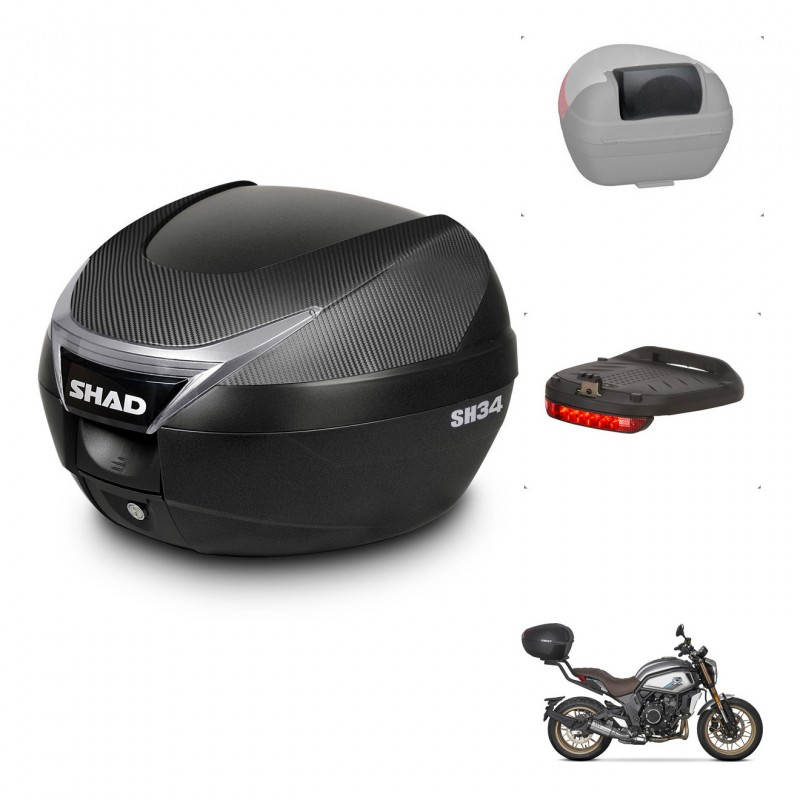 SHAD Baul SH34 + soporte montaje accesorios KIT-440993