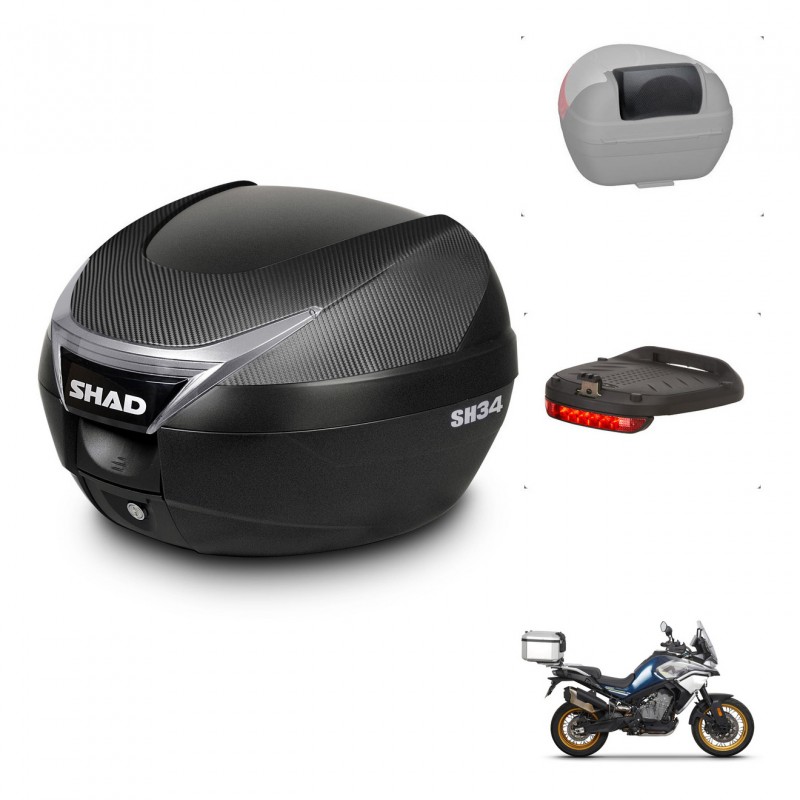 SHAD Baul SH34 + soporte montaje accesorios KIT-440997