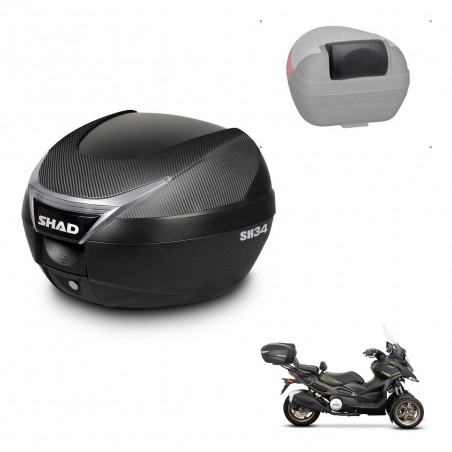 SHAD Baul SH34 + soporte montaje respaldo KIT-441004