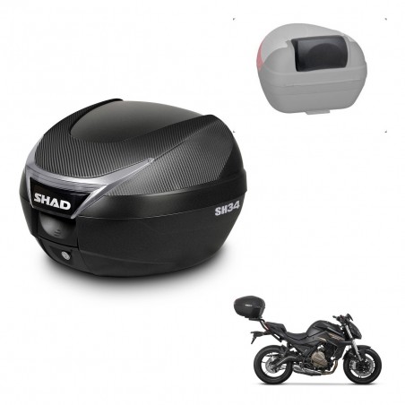 SHAD Baul SH34 + soporte montaje respaldo KIT-441008