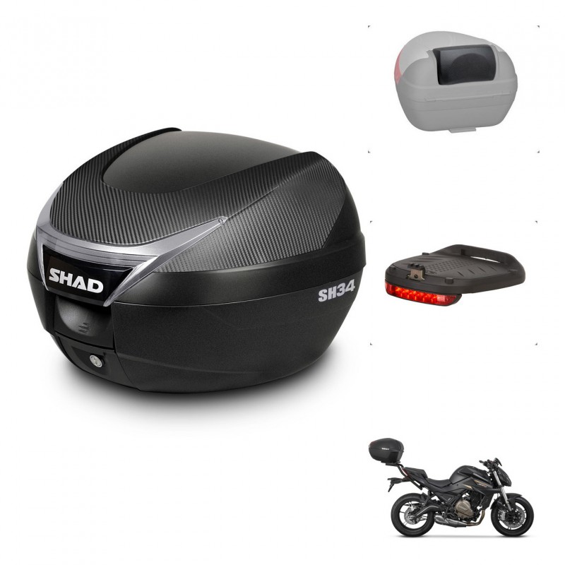 SHAD Baul SH34 + soporte montaje accesorios KIT-441009