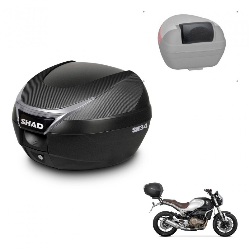 SHAD Baul SH34 + soporte montaje respaldo KIT-441012