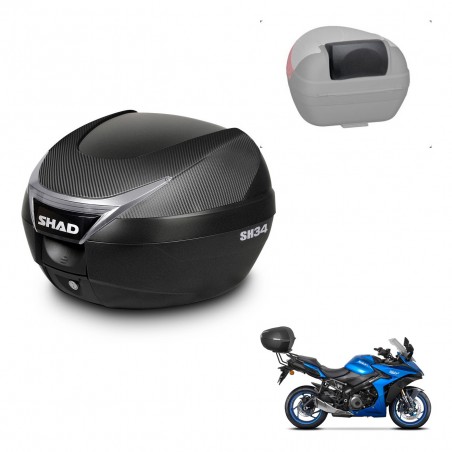 SHAD Trunk SH34 + mounting bracket backrest KIT-441016