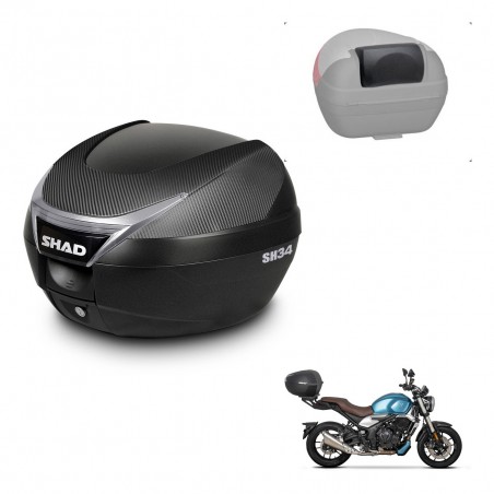 SHAD Trunk SH34 + mounting bracket backrest KIT-441020