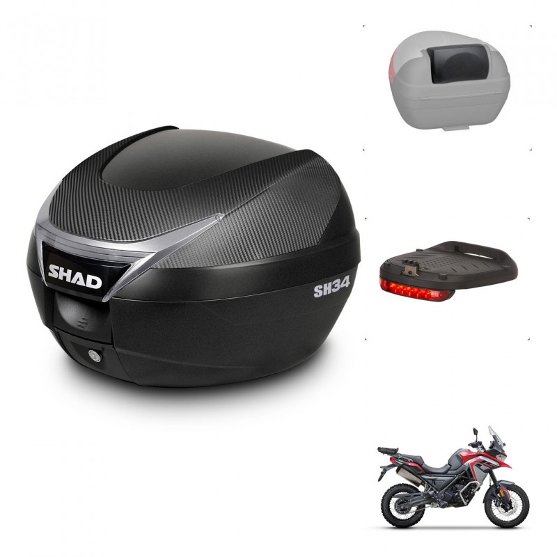 SHAD Baul SH34 + soporte montaje accesorios KIT-441025