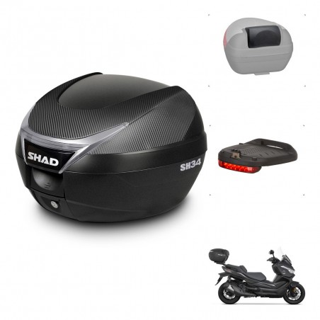 SHAD Baul SH34 + soporte montaje accesorios KIT-441033