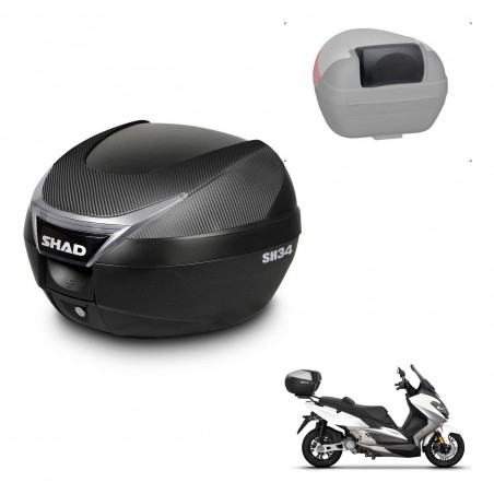 SHAD Baul SH34 + soporte montaje respaldo KIT-441036