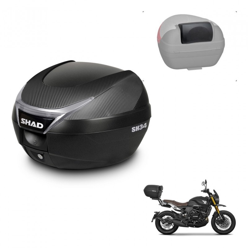 SHAD Baul SH34 + soporte montaje respaldo KIT-441060
