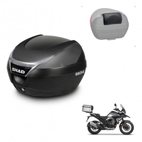 SHAD Baul SH34 + soporte montaje respaldo KIT-441064