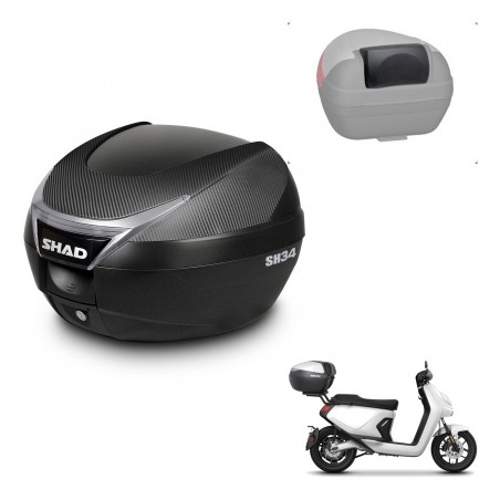 SHAD Baul SH34 + soporte montaje respaldo KIT-441068