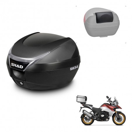 SHAD Baul SH34 + soporte montaje respaldo KIT-441072