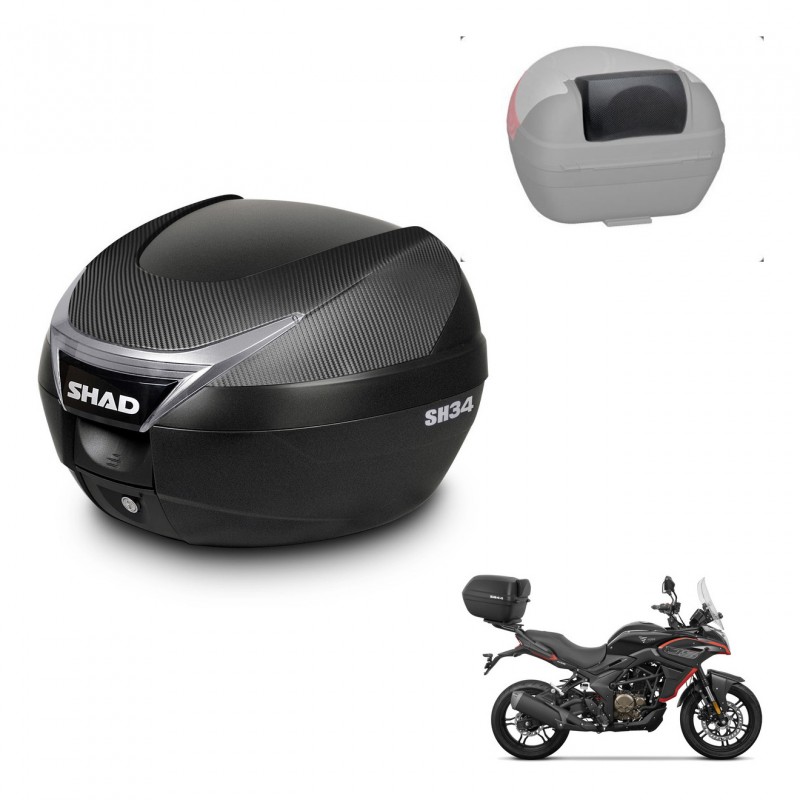 SHAD Baul SH34 + soporte montaje respaldo KIT-441076