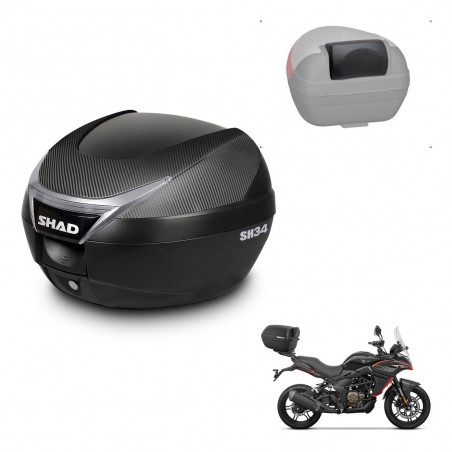 SHAD Baul SH34 + soporte montaje respaldo KIT-441076