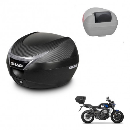 SHAD Trunk SH34 + mounting bracket backrest KIT-441084