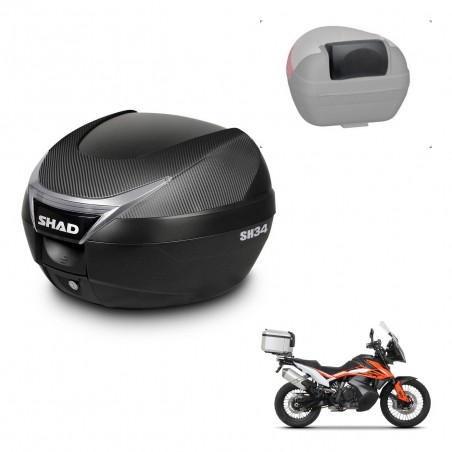 SHAD Baul SH34 + soporte montaje respaldo KIT-441092