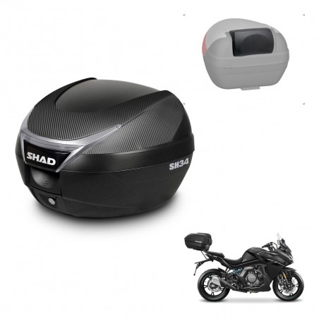 SHAD Trunk SH34 + mounting bracket backrest KIT-441100