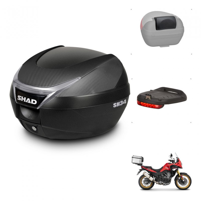SHAD Baul SH34 + soporte montaje accesorios KIT-441113