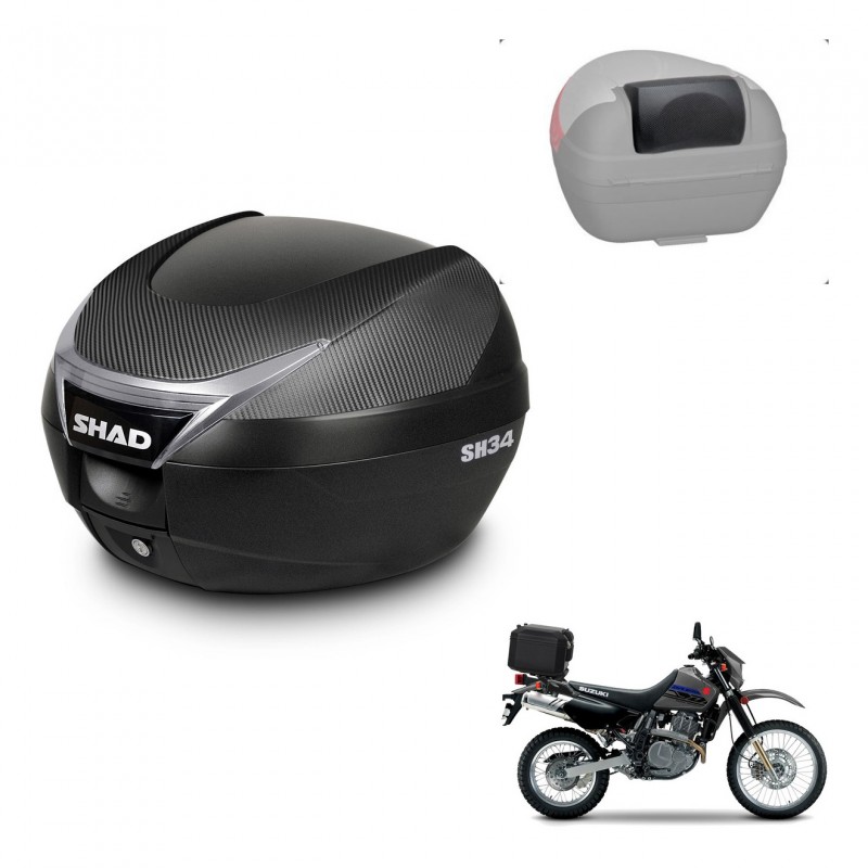 SHAD Baul SH34 + soporte montaje respaldo KIT-441116