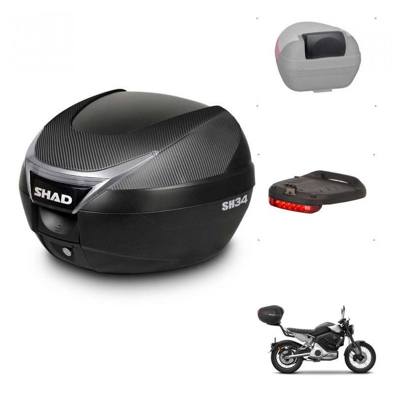 SHAD Baul SH34 + soporte montaje accesorios KIT-441121