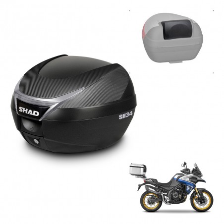 SHAD Trunk SH34 + mounting bracket backrest KIT-441124