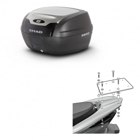SHAD Baul SH40 ALU + soporte montaje KIT-441140