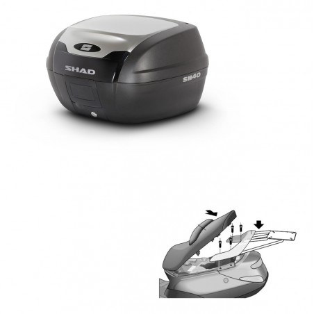 SHAD Baul SH40 ALU + soporte montaje KIT-441151