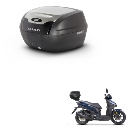 SHAD SH40 ALU trunk + mounting bracket KIT-441240