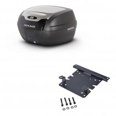 SHAD SH40 ALU trunk + mounting bracket KIT-441306