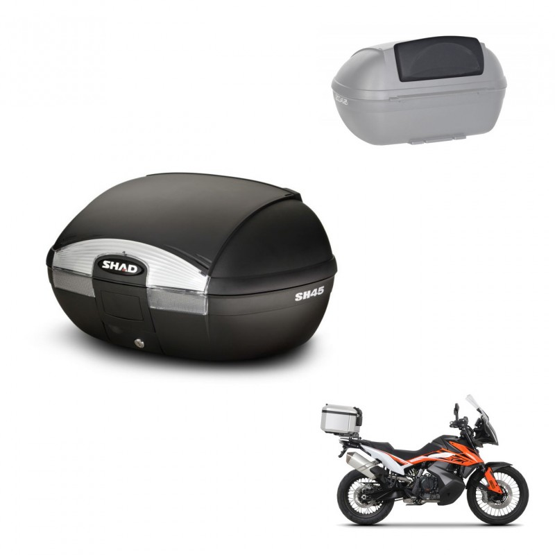SHAD Baul SH45 + soporte montaje respaldo KIT-441823