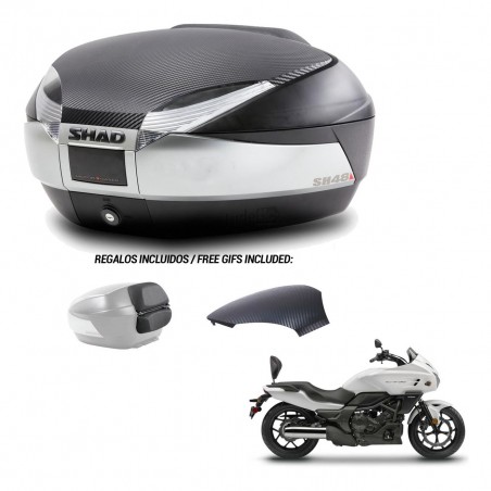 SHAD Trunk SH48 backrest cover + mounting bracket KIT-442550