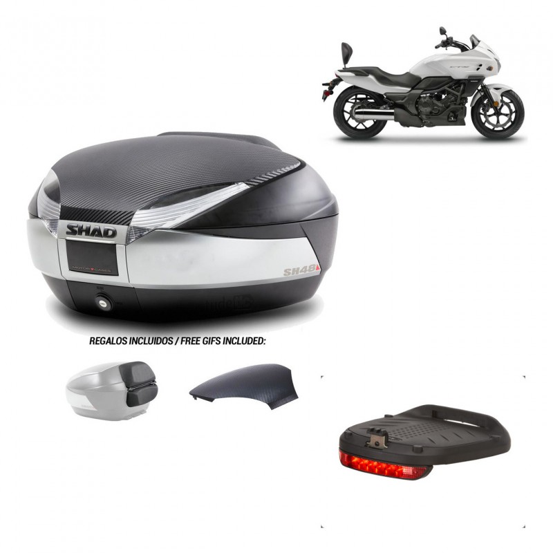 SHAD Trunk SH48 backrest cover + mounting bracket brake light KIT-442551