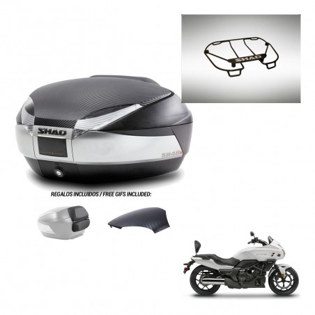 SHAD Trunk SH48 backrest cover + mounting bracket upper grill KIT-442554