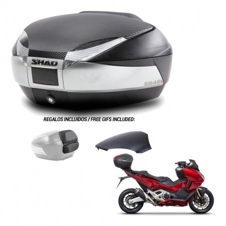 SHAD Baul SH48 tapa respaldo + soporte montaje KIT-442558