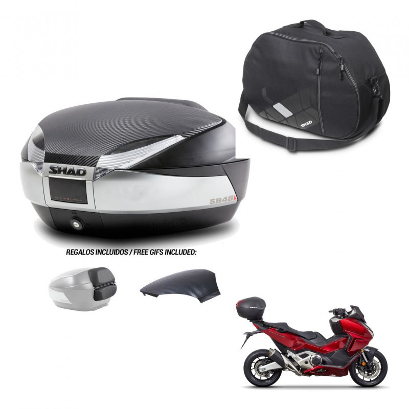 SHAD Baul SH48 tapa respaldo + soporte montaje bolsa interna KIT-442560
