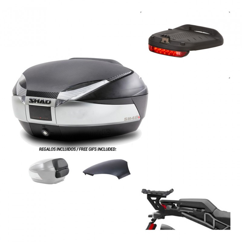 SHAD Trunk SH48 backrest cover + mounting bracket brake light KIT-442567