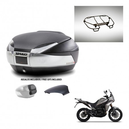 SHAD Trunk SH48 backrest cover + mounting bracket upper grill KIT-442578