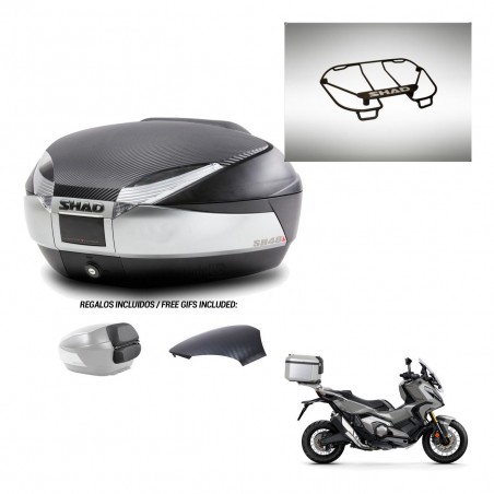 SHAD Trunk SH48 backrest cover + mounting bracket upper grill KIT-442586