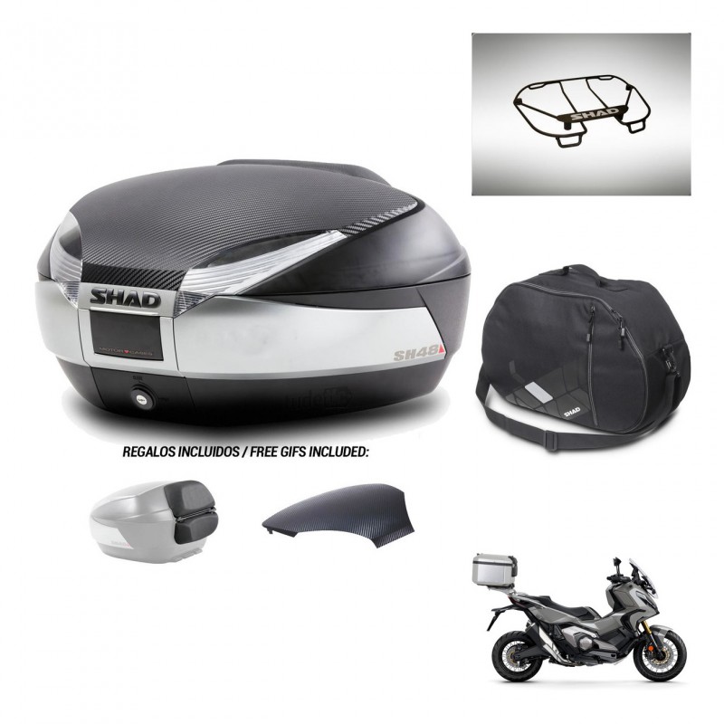 SHAD Baul SH48 tapa respaldo + soporte montaje accesorios KIT-442588