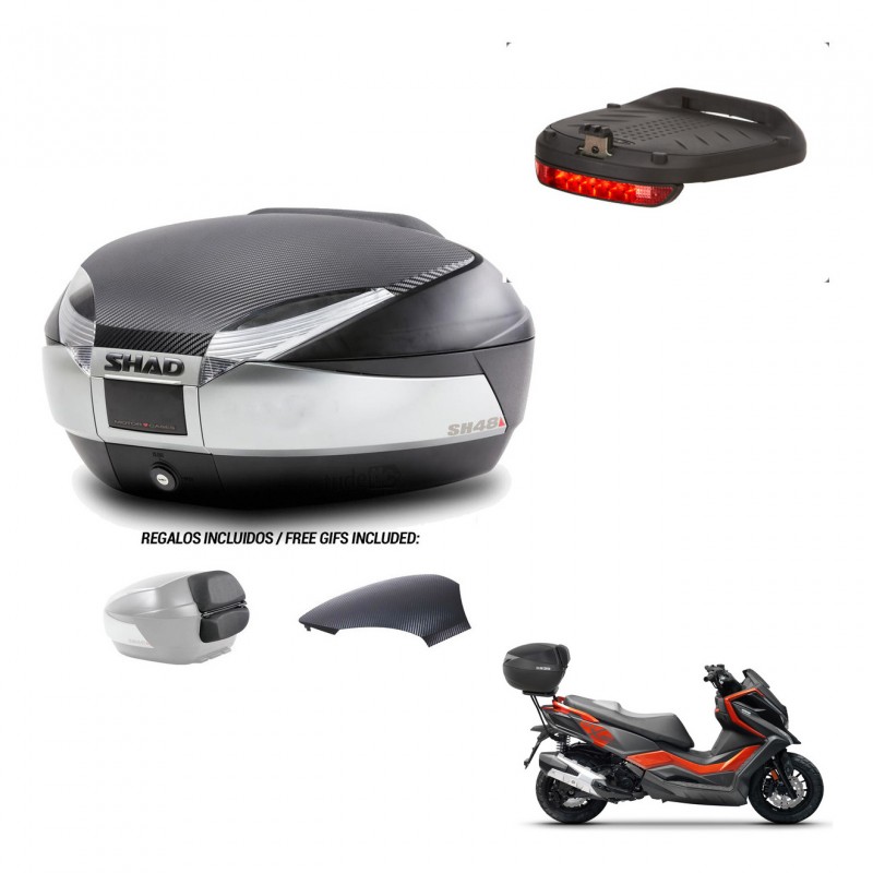 SHAD Trunk SH48 backrest cover + mounting bracket brake light KIT-442591