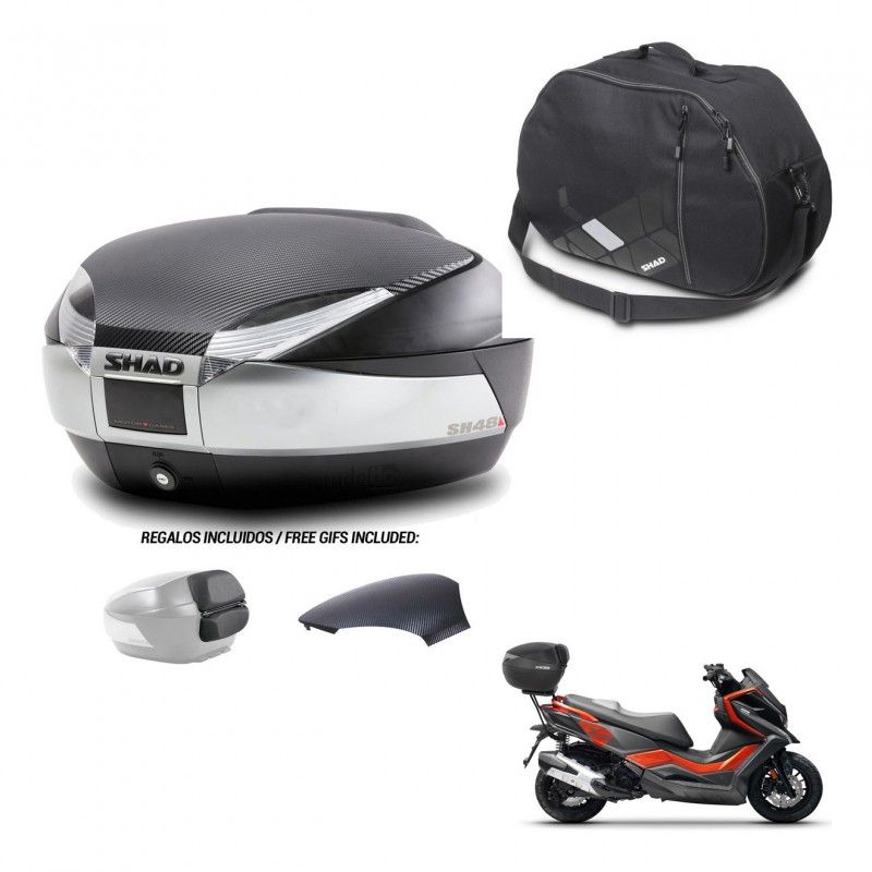 SHAD Baul SH48 tapa respaldo + soporte montaje bolsa interna KIT-442592