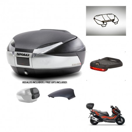 SHAD Baul SH48 tapa respaldo + soporte montaje accesorios KIT-442595