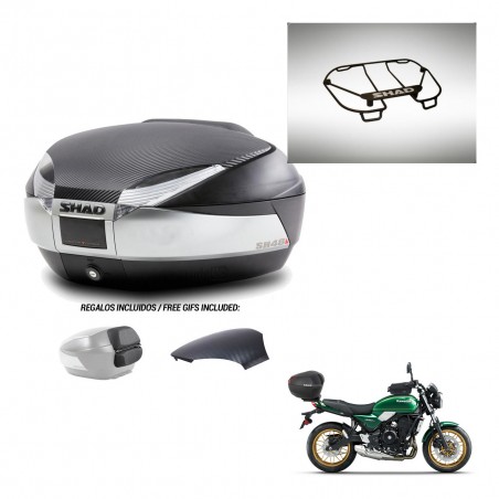 SHAD Trunk SH48 backrest cover + mounting bracket upper grill KIT-442602
