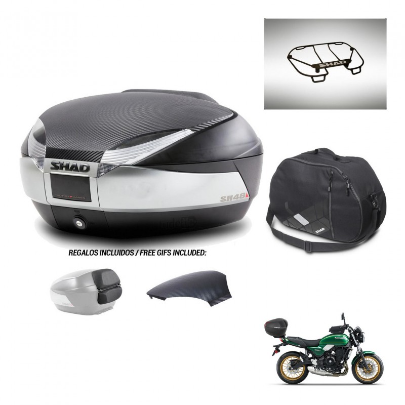 SHAD Baul SH48 tapa respaldo + soporte montaje accesorios KIT-442604